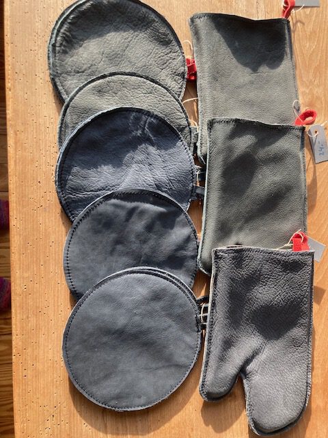 Topflappen aus Leder